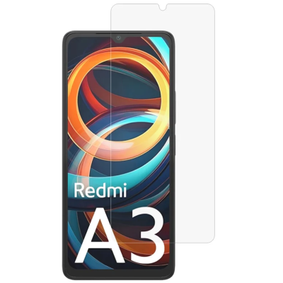 „Tempered Glass“ ekrāna aizsargstikls 0.3 mm - dzidrs (Redmi A3)