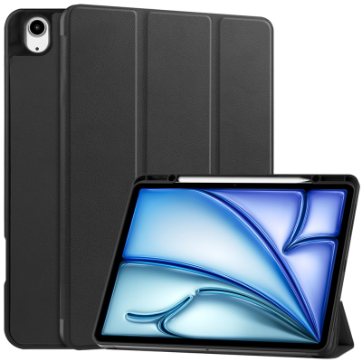 "Stylus" atvēramais maciņš - melns (iPad Air 13 (2026) / Air 13 (2025) / Air 13 (2024))