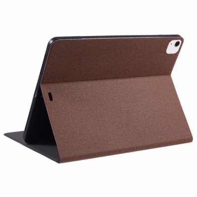 "X-LEVEL" atvēramais tekstila maciņš - brūns (iPad Air 13 2026 / iPad Air 13 2025 / iPad Air 13 2024)