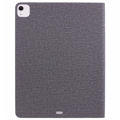 "X-LEVEL" atvēramais tekstila maciņš - pelēks (iPad Air 13 2026 / iPad Air 13 2025 / iPad Air 13 2024)
