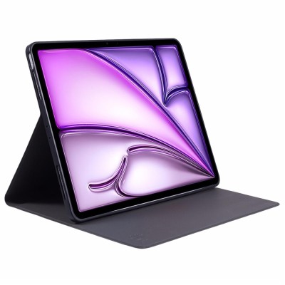 "X-LEVEL" atvēramais tekstila maciņš - pelēks (iPad Air 13 2026 / iPad Air 13 2025 / iPad Air 13 2024)