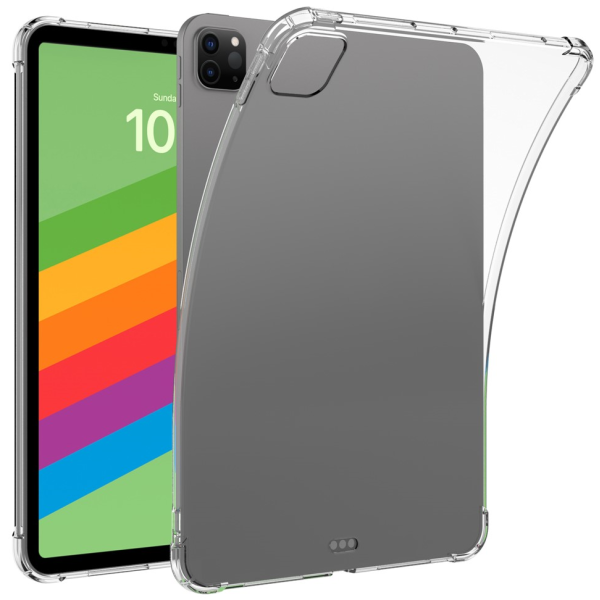 Pastiprinātas aizsardzības cieta silikona (TPU) apvalks - dzidrs (iPad Pro 13 (2025) / 13 (2024))