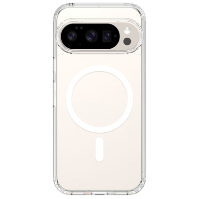 "Tubi" MagSafe cietā silikona (TPU) apvalks - dzidrs (Pixel 10 Pro / 10 / 9 Pro / 9)