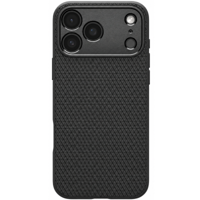 "Spigen" Liquid Air Apple iPhone 17 Pro Max чёрный твердый силиконовый чехол | Vacins.lv