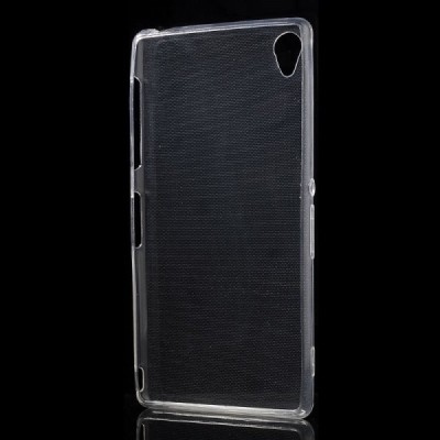 Sony Xperia Z3 dzidrs (caurspīdīgs) cieta silikona TPU pasaulē planākais apvalks / Vacins.lv