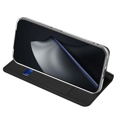 "Dux Ducis" Skin atvērams maciņš - melns (Xiaomi 17T)