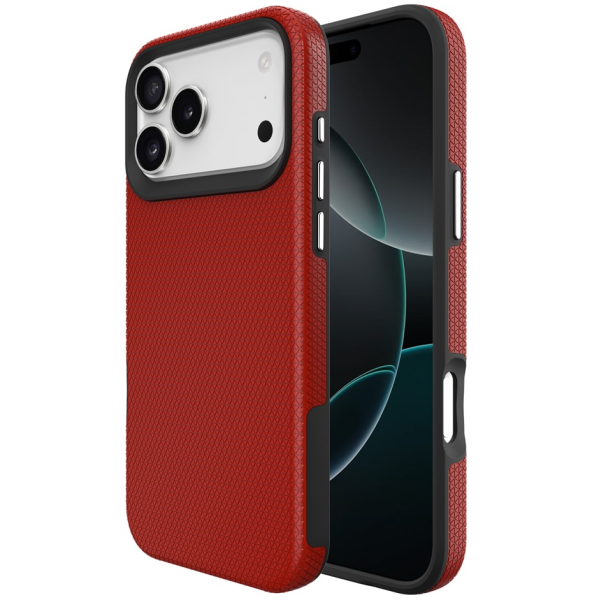 „TUKU“ Shockproof Magsafe ciets silikona korpuss - sarkans (iPhone 17 Pro)