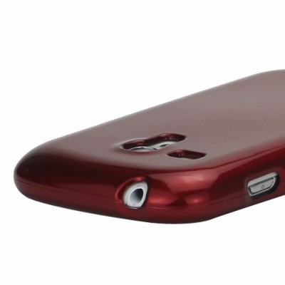 Samsung Galaxy S3 mini i8190 raudonas Mercury kieto silikono (TPU) dėklas - nugarėlė / Priedai.lt