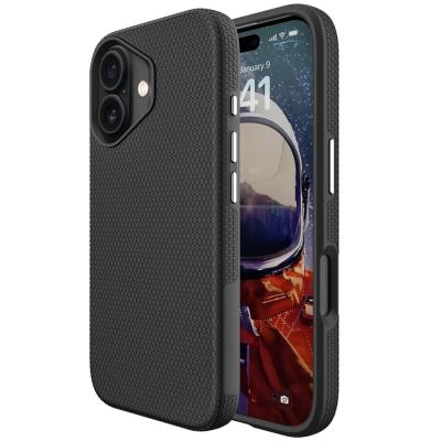 „TUKU“ Shockproof Magsafe ciets silikona korpuss - melns (iPhone 17)