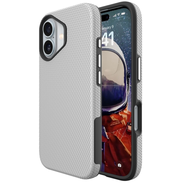 „TUKU“ Shockproof Magsafe ciets silikona korpuss - sudrabs (iPhone 17)