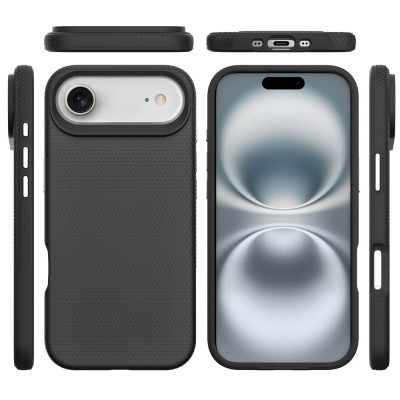„TUKU“ Противоударный жесткий силиконовый чехол Magsafe - черный (iPhone Air)