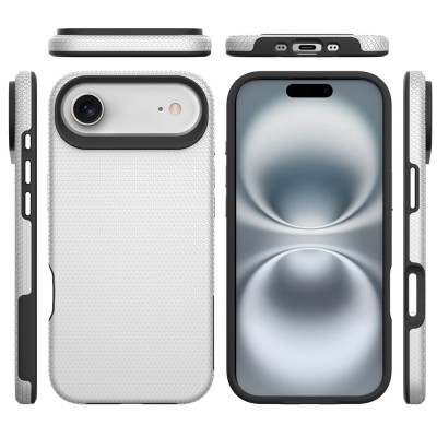 „TUKU“ Shockproof Magsafe ciets silikona korpuss - sudrabs (iPhone Air)