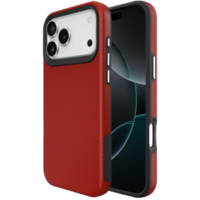 „TUKU“ Shockproof Magsafe ciets silikona korpuss - sarkans (iPhone 17 Pro Max)