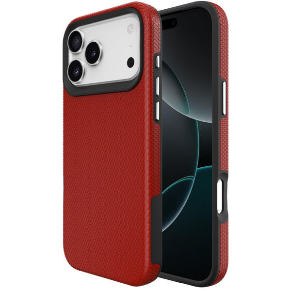 „TUKU“ Shockproof Magsafe ciets silikona korpuss - sarkans (iPhone 17 Pro Max)