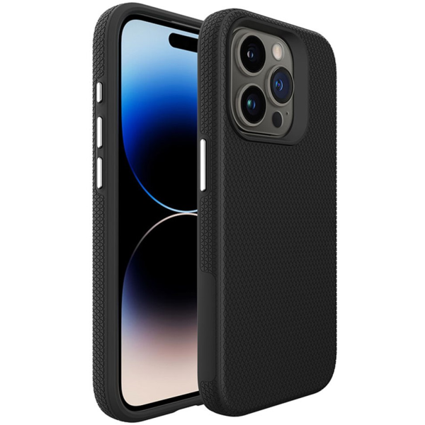 „TUKU“ Shockproof Magsafe ciets silikona korpuss - melns (iPhone 16 Pro Max)