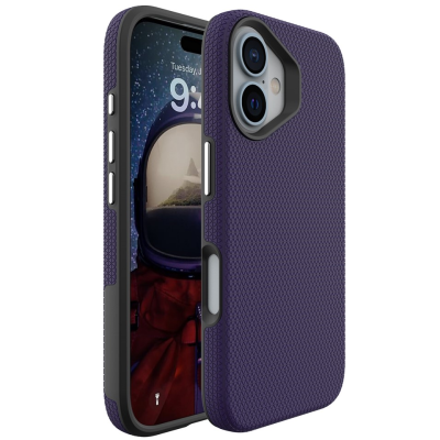 „TUKU“ Shockproof Magsafe ciets silikona korpuss - violets (iPhone 16)