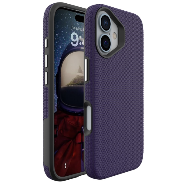 „TUKU“ Shockproof Magsafe ciets silikona korpuss - violets (iPhone 16)
