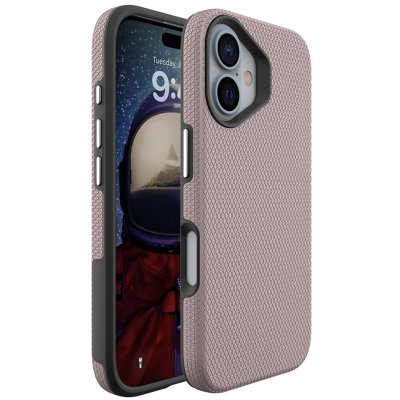 „TUKU“ Shockproof Magsafe ciets silikona korpuss - rozs (iPhone 16)