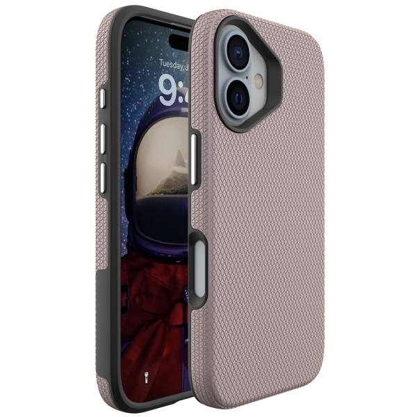 „TUKU“ Shockproof Magsafe ciets silikona korpuss - rozs (iPhone 16)