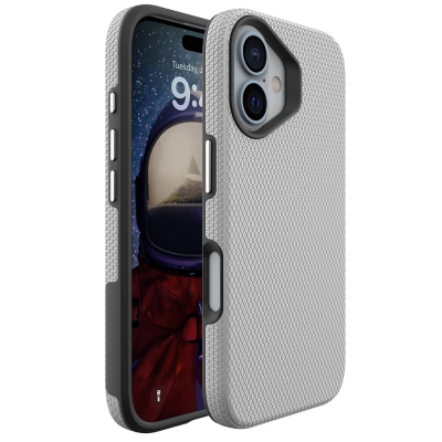 „TUKU“ Shockproof Magsafe ciets silikona korpuss - sudrabs (iPhone 16)