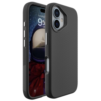 „TUKU“ Shockproof Magsafe ciets silikona korpuss - melns (iPhone 16 Plus)