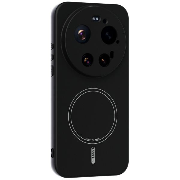 "ABEEL" cieta silikona (TPU) apvalks - melns (Xiaomi 17 Ultra)