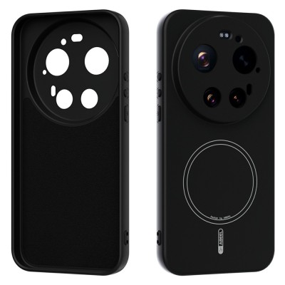 "ABEEL" cieta silikona (TPU) apvalks - melns (Xiaomi 17 Ultra)