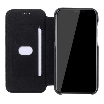 Чехол-книжка  Retro "LC.IMEEKE" - чёрный (iPhone Xr)