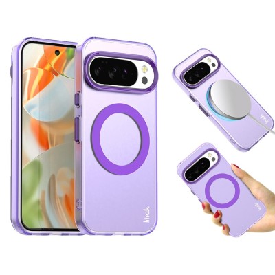 "IMAK" Candy MagSafe matēts cieta silikona (TPU) apvalks - violets (Pixel 10 / 10 Pro)