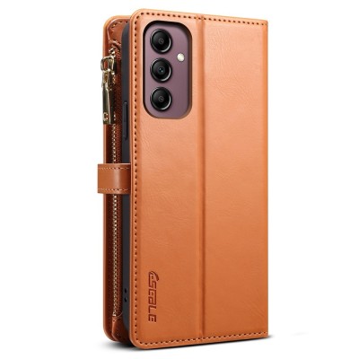 "ESEBLE" Retro чехол со съемным кошельком - коричневый (Galaxy A55)