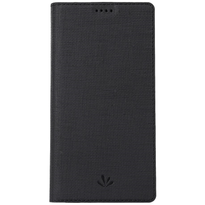 "ViLi" DMX solīds atvēramais ādas maciņš - melns (OnePlus Nord)