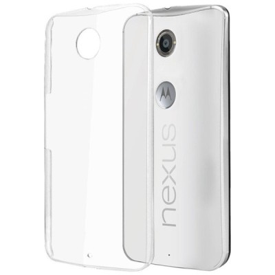 Motorola Nexus 6 plastikinis skaidrus (permatomas) dėklas - nugarėlė / Priedai.lt