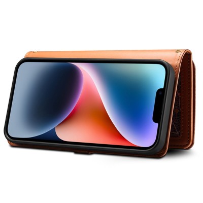 "ESEBLE" solīds maciņš ar noņemamu maku - brūns (iPhone 15)