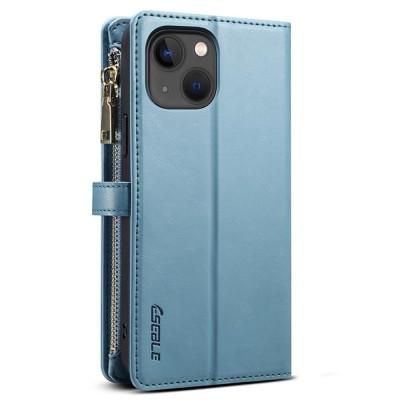 "ESEBLE" Retro чехол со съемным кошельком - синий (iPhone 15)