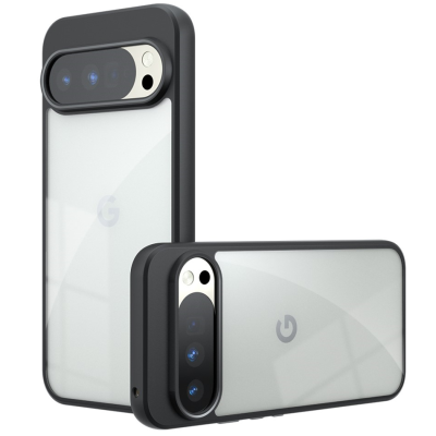 "Mofan" прозрачный твердый силиконовый (ТПУ) чехол - чёрный (Pixel 10 Pro XL)
