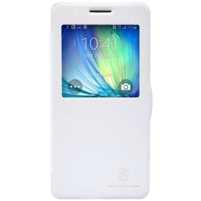 Samsung Galaxy A5 (A500) baltas odinis atverčiamas Nillkin Fresh dėklas / Priedai.lt