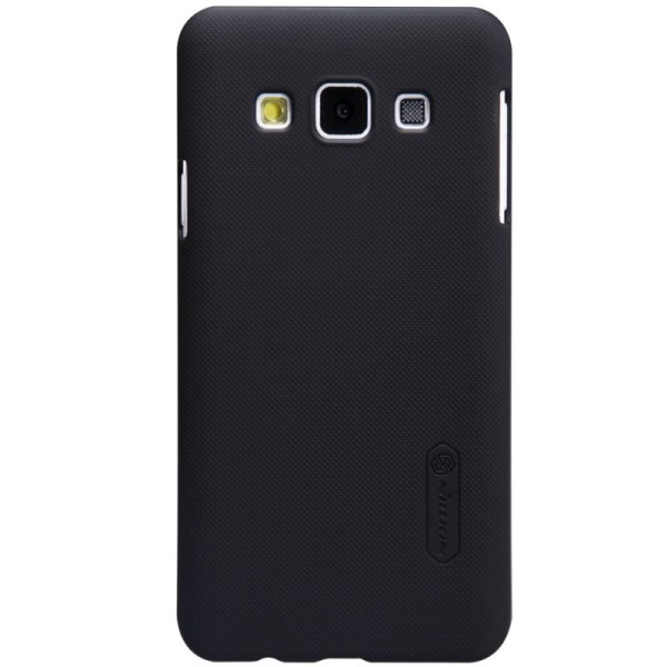 „Nillkin“ Frosted Shield dėklas - juodas + apsauginė ekrano plėvelė (Galaxy A3 2015)