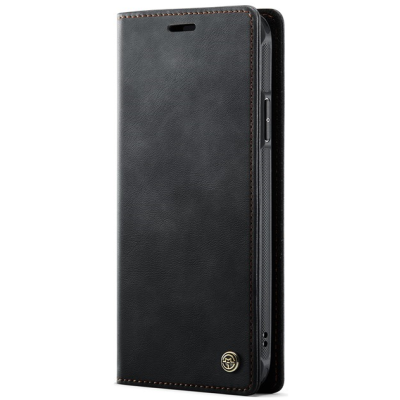 „CaseMe“ MagSafe Leather прочный чехол-книжка 2-в-1 - чёрный (iPhone 11)