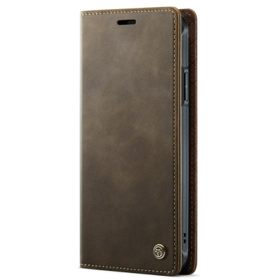 „CaseMe“ MagSafe Leather 2-in-1 atlokāms maciņš - brūns (iPhone 11)