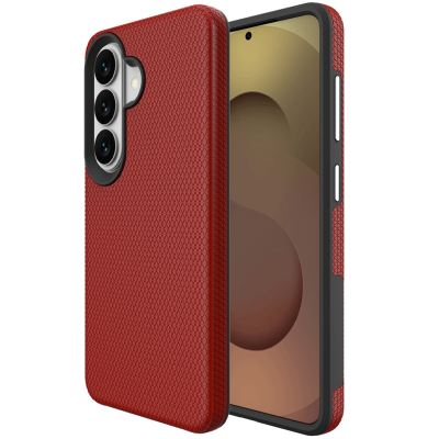 „TUKU“ Shockproof Magsafe ciets silikona korpuss - sarkans (Galaxy S24+ / S25+)