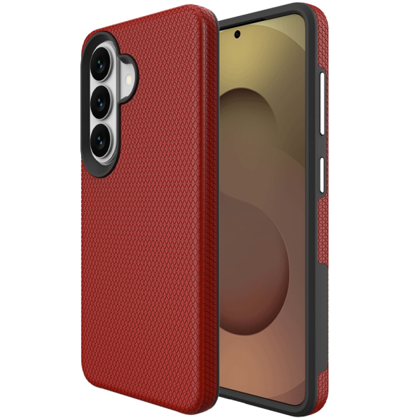 „TUKU“ Shockproof Magsafe ciets silikona korpuss - sarkans (Galaxy S24+ / S25+)