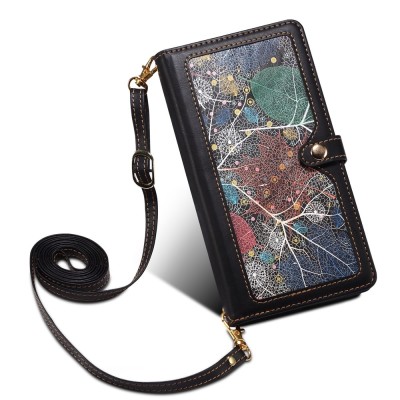 "ESEBLE" Retro чехол со съемным кошельком - черный (Galaxy S25+)
