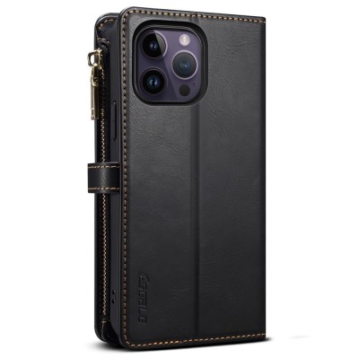 "ESEBLE" solīds maciņš ar noņemamu maku - melns (iPhone 16 Pro Max)