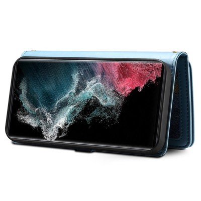 "ESEBLE" solīds maciņš ar noņemamu maku - zils (Galaxy S24 Ultra)