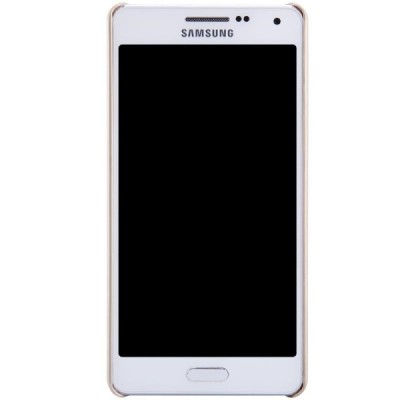 Samsung Galaxy A5 (A500) Nillkin Frosted Shield zelta plastmasas apvalks + ekrāna aizsargplēve / Vacins.lv