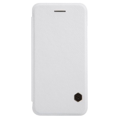 Greznais „Nillkin“ Qin sērijas ādas atvērams balts Apple iPhone 6 Plus (6s Plus) maciņš / Vacins.lv
