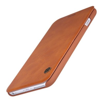 Greznais „Nillkin“ Qin sērijas ādas atvērams brūns Apple iPhone 6 Plus (6s Plus) maciņš / Vacins.lv