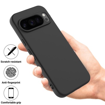 "Shell" твердый силиконовый (TPU) чехол - чёрный (Pixel 10 / 10 Pro)