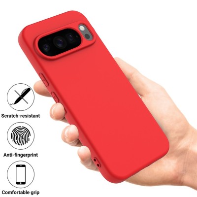 "Shell" твердый силиконовый (TPU) чехол - красный (Pixel 10 / 10 Pro)