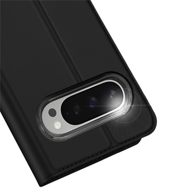 "Dux Ducis" Skin atvērams maciņš - melns (Pixel 10 / 10 Pro)